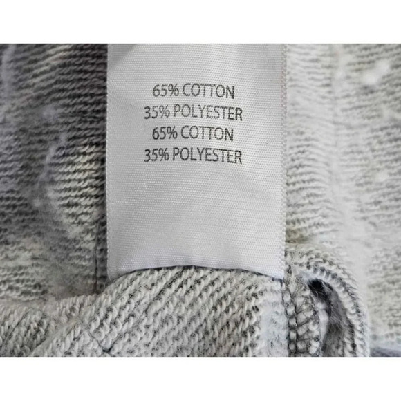 Fresh Goods Gray Hooded Short Sleeve Pullover Sweatshirt Side Splits Sz L - Picture 7 of 7